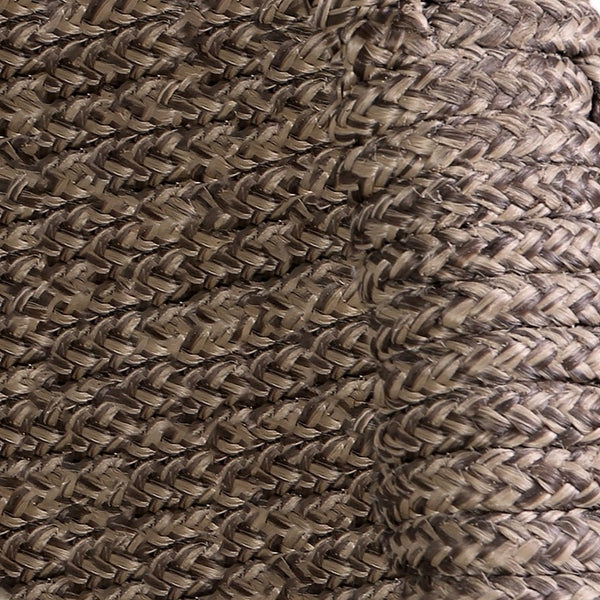 English Elm Jaelen Weather-Resistant Outdoor Dining Chair in Dark Eucalyptus & Truffle Rope with Gray Cushion, Durable B2736P354276