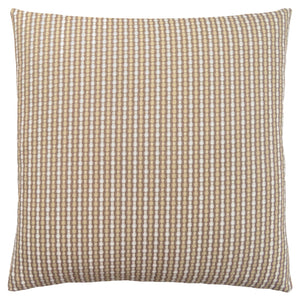Homeroots Set Of Two 18" X 18" Taupe Polyester Striped Zippered Pillow Taupe  344100