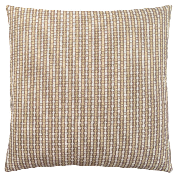 Homeroots Set Of Two 18" X 18" Taupe Polyester Striped Zippered Pillow Taupe  344100