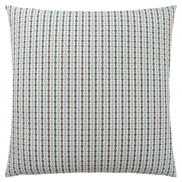 Homeroots Set Of Two 18" X 18" Blue And Gray Polyester Striped Zippered Pillow Blue,Grey  344101