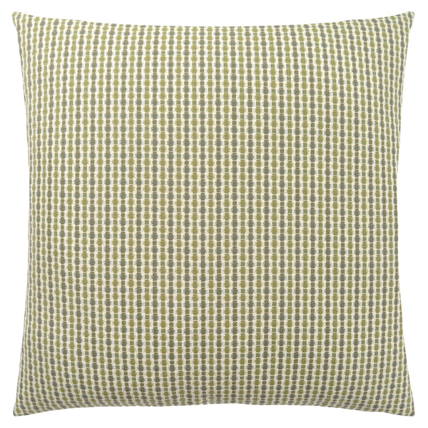 Homeroots Set Of Two 18" X 18" Green And White Polyester Striped Zippered Pillow Green  344102