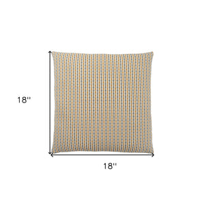 Homeroots Set Of Two 18" X 18" Gold And White Polyester Striped Zippered Pillow Gold,Grey  344103