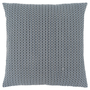 Homeroots Set Of Two 18" X 18" Blue And White Polyester Striped Zippered Pillow Blue  344106