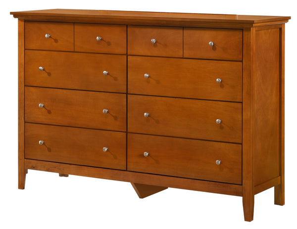 English Elm Hammond Elegant Silver Champagne Dresser with Dovetail Drawers, Soft-Close Hardware, Durable Veneer Finish Oak 41 L x 63 W x 21 H B078108323