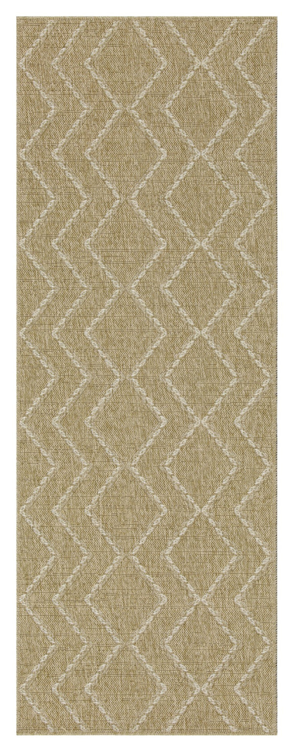 English Elm Earth Jute/White Indoor/Outdoor Area Rug - 7'10" X 10'3" - Durable, Stain-Resistant, Stylish Décor Solution B186P198841