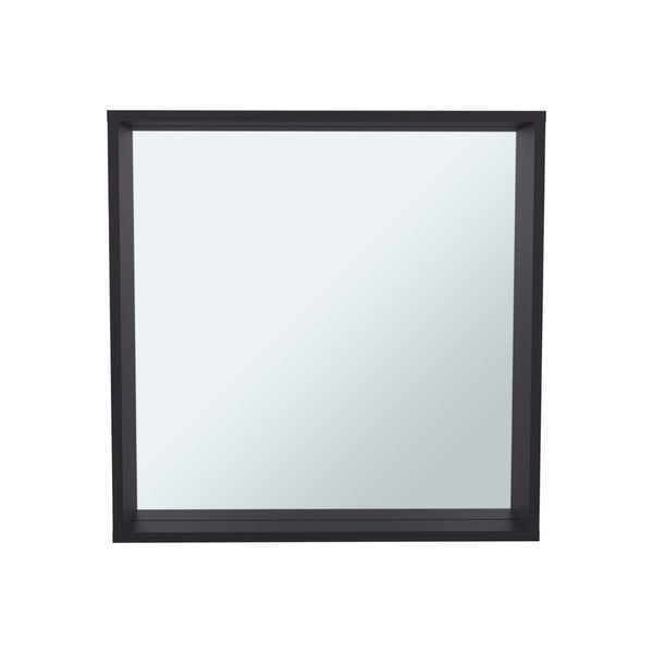 English Elm Wenge Finish Wall Mount Medicine Cabinet with Mirror and Interior Shelving B062P476885