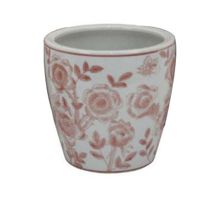 English Elm Kerry Blue Floral White Ceramic Planter Collection Four Graduated Pots for Indoor Garden Display Pink+White B056P416927