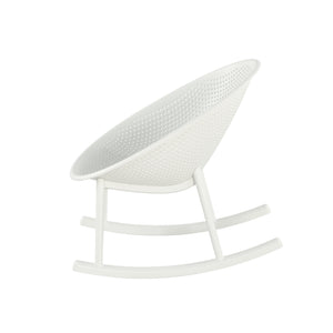 English Elm Christopher Knight Home® - Gable Weather-Resistant Rocking Chair Set of 2 — Durable Polypropylene Resin, Easy-Maintenance Outdoor Seating White N775P176710W