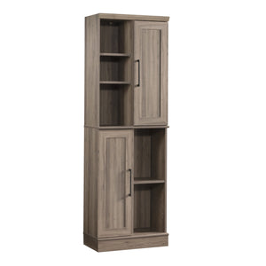 English Elm Storage Cabinet with Adjustable Shelves and Levelers for Compact Bathrooms, Kitchens, Laundry Rooms Brown Gray B356P354427
