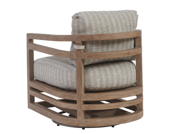 Lexington Tommy Bahama Outdoor 3450-10sw-40 Swivel Lounge Chair - Casual Contemporary Design In Sustainable Teak For Ultimate Comfort  Wood 3450-10sw-40