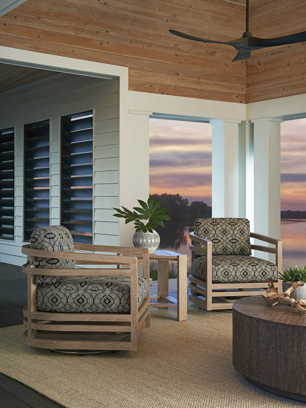 Lexington Tommy Bahama Outdoor 3450-10sw-41 Stillwater Cove Swivel Lounge Chair - Elegant Teak Design For Ultimate Outdoor Comfort  Wood 3450-10sw-41