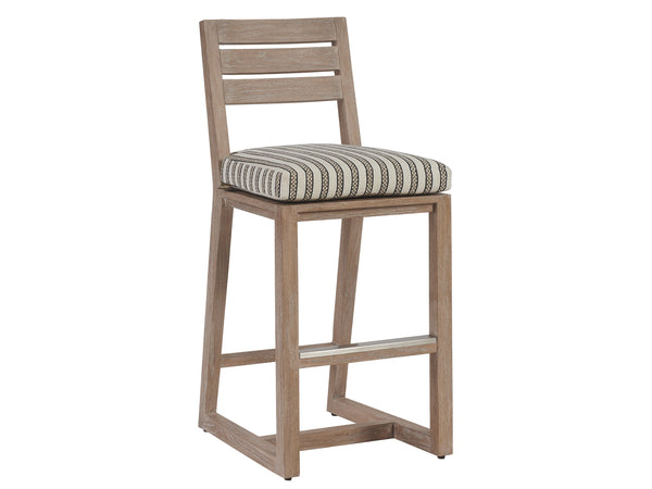Lexington Tommy Bahama Outdoor 3450 Stillwater Cove Stool - Casual Contemporary Design In Sustainably Sourced Teak For Outdoor Comfort  Wood 3450-16-40