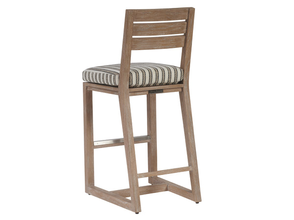 Lexington Tommy Bahama Outdoor 3450 Stillwater Cove Stool - Casual Contemporary Design In Sustainably Sourced Teak For Outdoor Comfort  Wood 3450-16-40