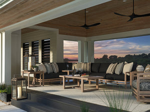 Lexington Tommy Bahama Outdoor 3450-947 Stillwater Cove Rectangular Cocktail Table - Elegant Teak Design For Modern Outdoor Living Taupe Wood 3450-947