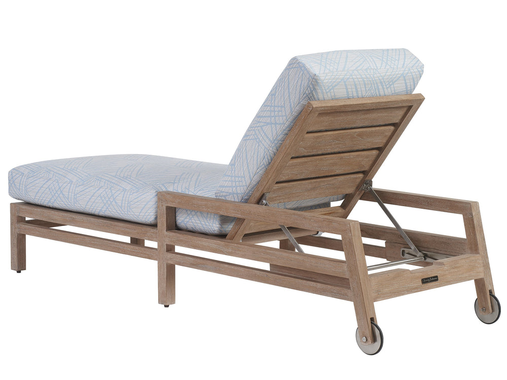 Lexington Tommy Bahama Outdoor 3450-75-40 Stillwater Cove Chaise Lounge - Elegant Teak Design For Luxurious Outdoor Comfort  Wood 3450-75-40