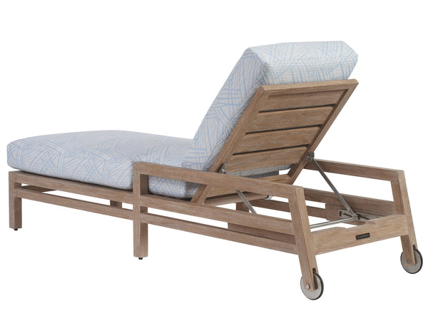Lexington Tommy Bahama Outdoor 3450-75-40 Stillwater Cove Chaise Lounge - Elegant Teak Design For Luxurious Outdoor Comfort  Wood 3450-75-40