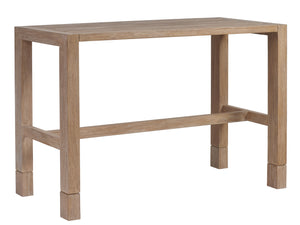 Lexington Tommy Bahama Outdoor 3450-873 Stillwater Cove High/Low Bistro Table - Elegant Teak Design For Outdoor Comfort & Style Taupe Wood 3450-873