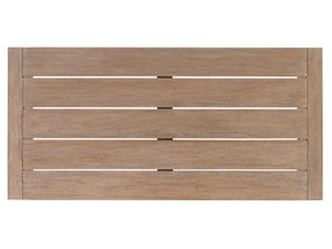 Lexington Tommy Bahama Outdoor 3450-873 Stillwater Cove High/Low Bistro Table - Elegant Teak Design For Outdoor Comfort & Style Taupe Wood 3450-873