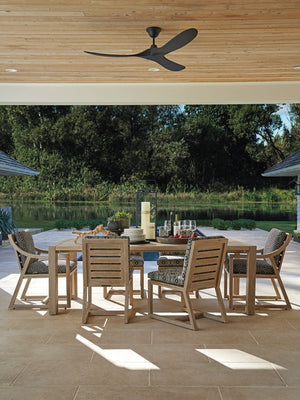 Lexington Tommy Bahama Outdoor 3450-877 Elegant Rectangular Dining Table - Stillwater Cove Collection For Luxurious Outdoor Living Taupe Wood 3450-877