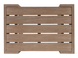 Lexington Tommy Bahama Outdoor 3450-955 Stillwater Cove Rectangular End Table - Elegant Teak Design For Outdoor Living Spaces Taupe Wood 3450-955