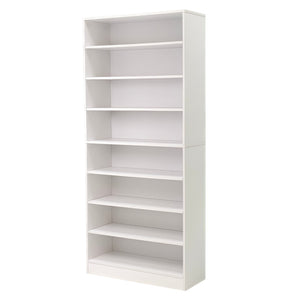 English Elm 9 Tier Freestanding Shoe Rack Tall Mdf Storage Organizer for Entryway Hallway White W3204P454074