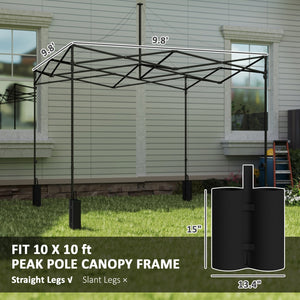 English Elm Replacement Oxford Cloth Canopy Top for 10x10 Pop up Frames with Upf50 Protection Navy Blue T3971P426432