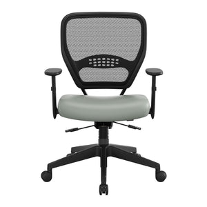 OSP Home Furnishings Air Grid Ergonomic Mesh Office Chair with Lumbar Support and Greenguard Certified Airflow Castillo Breezy 5500SL-K003