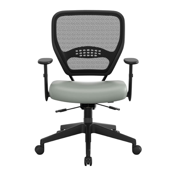 OSP Home Furnishings Air Grid Ergonomic Mesh Office Chair with Lumbar Support and Greenguard Certified Airflow Castillo Breezy 5500SL-K003