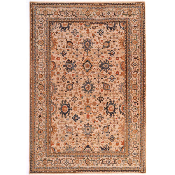 Capel Rugs Lineage-keshan Exquisite New Zealand Wool Rug – Timeless Artistry For Elegant Home Décor Sand, Tan 100% Wool 3457rs06070910700