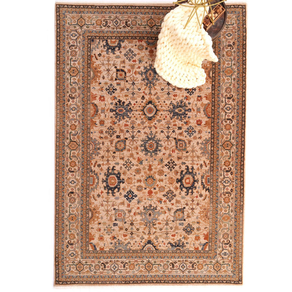 Capel Rugs Lineage-keshan Exquisite New Zealand Wool Rug – Timeless Artistry For Elegant Home Décor Sand, Tan 100% Wool 3457rs06070910700
