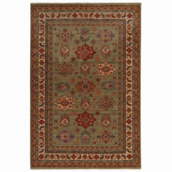 Capel Rugs Lineage-medallion Timeless New Zealand Wool Rug – Elegant Design Inspired By Traditional Artistry Laurel, Terra Cotta 100% Wool 3458rs08021106225