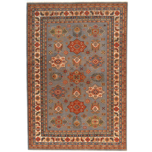 Capel Rugs Lineage-medallion Timeless New Zealand Wool Rug – Elegant Design Inspired By Traditional Artistry Steel Blue, Terra Cotta 100% Wool 3458rs03110411440