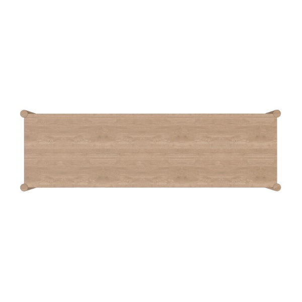 Alpine Furniture Sinclair Dresser With Six Drawers, Gold-Finish Handles, Soft-Close Glides And Fully Assembled Craftsmanship Natural 3458NAT-03