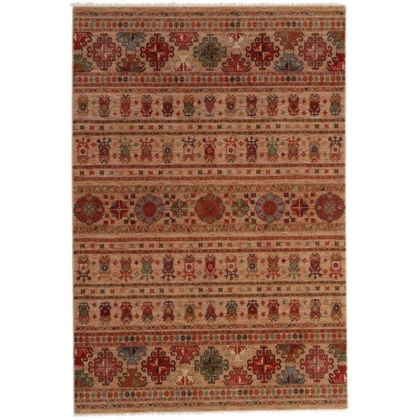 Capel Rugs Lineage-kilim Timeless New Zealand Wool Rug - Traditional Design With Modern Machine-made Quality Oatmeal, Terra Cotta 100% Wool 3459rs09101300780
