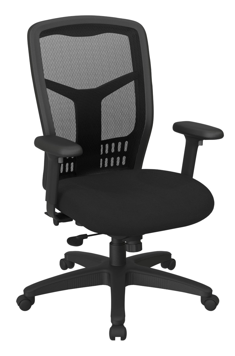 OSP Home Furnishings Progrid® Ergonomic Mesh High Back Office Chair with Lumbar Support and Adjustable Arms 90662-3M