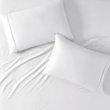 Clean Spaces 300TC BCI Cotton Casual 300TC BCI Cotton Sheet Set CSP20-1503 White