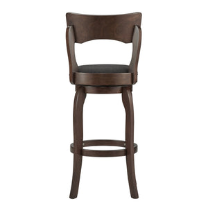 Monaghan Swivel Barstool Solid Rubberwood Frame Upholstered Padded Seat Pub Kitchen