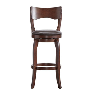 Monaghan Swivel Barstool Solid Rubberwood Frame Upholstered Padded Seat Pub Kitchen