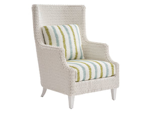 Lexington Tommy Bahama Outdoor 3460-10-40 Wing Chair - Elegant Coastal Inspired Seating With Customizable Performance Fabrics  Wood 3460-10-40