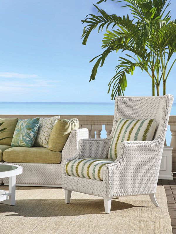 Lexington Tommy Bahama Outdoor 3460-10-40 Wing Chair - Elegant Coastal Inspired Seating With Customizable Performance Fabrics  Wood 3460-10-40