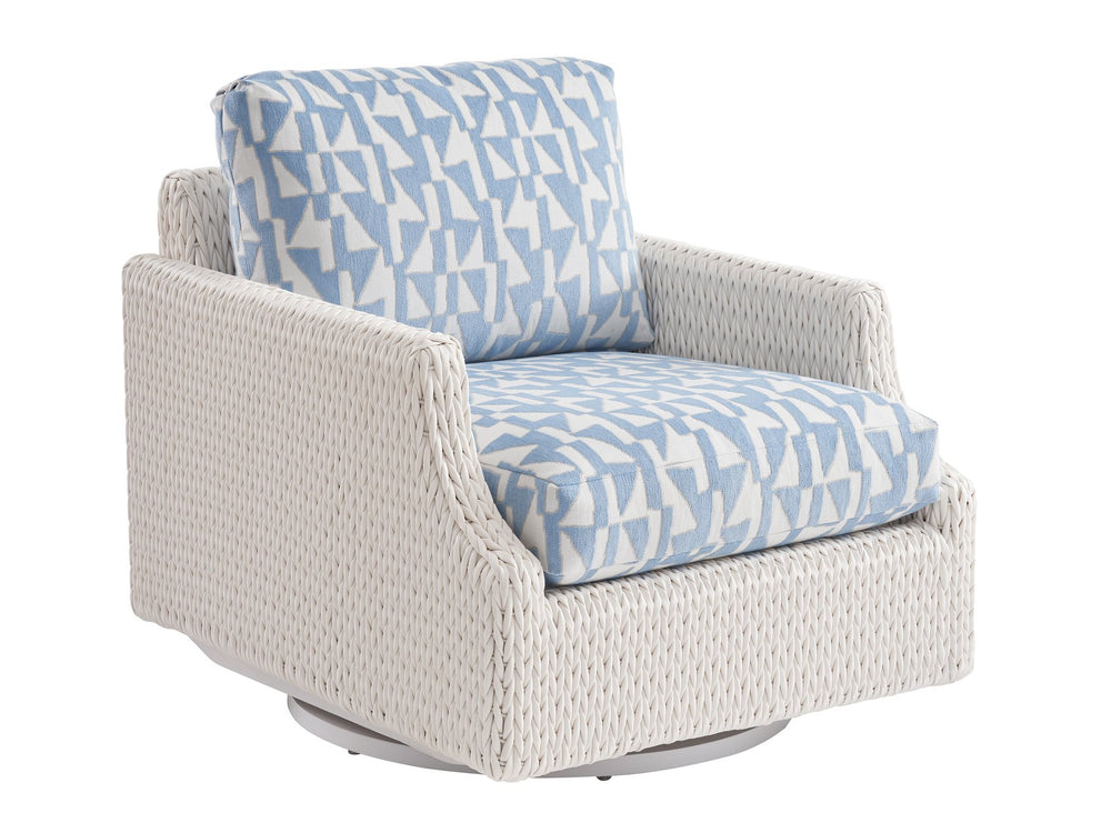 Lexington Tommy Bahama Outdoor 3460-11sg-40 Swivel Glider Lounge Chair - Coastal Elegance With Custom Fabrics For Ultimate Relaxation  Wood 3460-11sg-40
