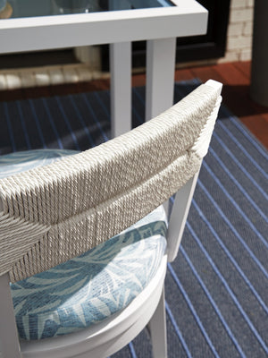 Lexington Tommy Bahama Outdoor 3460 Ocean Breeze Promenade Stool - Elegant Herringbone Weave For Coastal-inspired Outdoor Living  Wood 3460-17sw-40