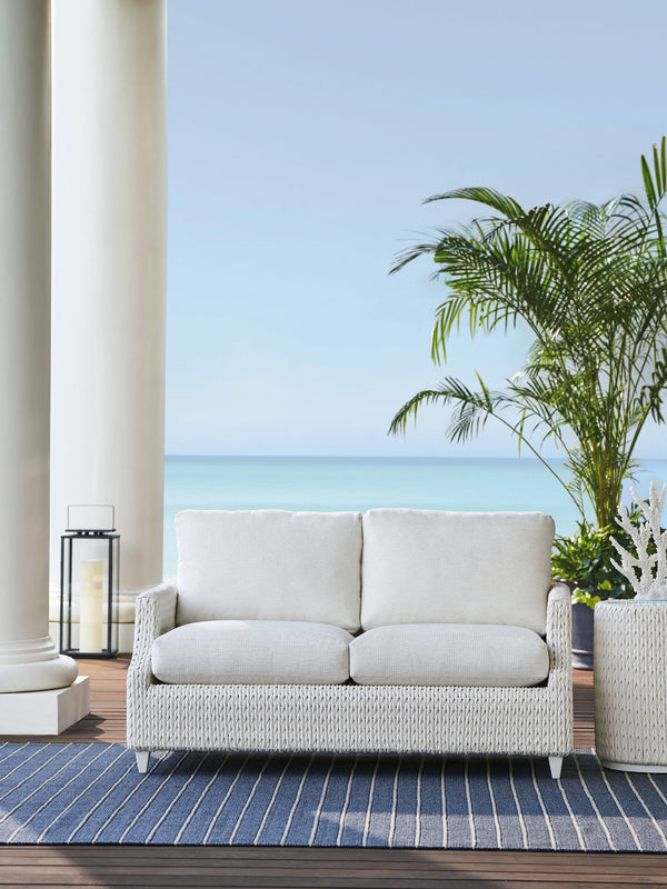 Lexington Tommy Bahama Outdoor 3460-22-40 Loveseat - Ocean Breeze Promenade: Elegant Coastal Design With Custom Performance Fabrics  Wood 3460-22-40