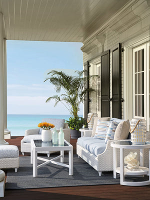 Lexington Tommy Bahama Outdoor 3460-33-40 Sofa - Coastal Elegance With Luxurious Upholstered Seating And Customizable Fabrics  Wood 3460-33-40