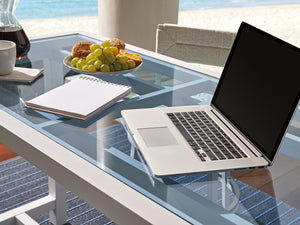 Lexington Tommy Bahama Outdoor 3460-873 Bistro Table - Elegant Outdoor Dining With Coastal Style And Customizable Comfort Options White Wood 3460-873