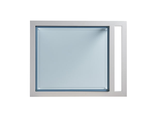 Lexington Tommy Bahama Outdoor 3460-955 Ocean Breeze Promenade Mobile End Table With Elegant Herringbone Weave And Wheels White Wood 3460-955