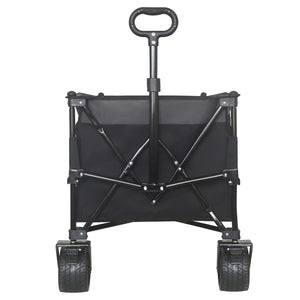 English Elm 51-inch Heavy Duty Folding Utility Wagon with All-terrain Wheels and 480lb Steel Frame W2932P289386
