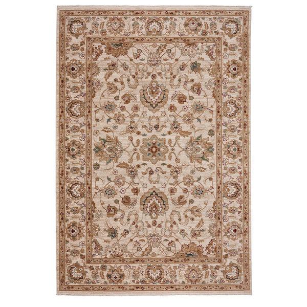 Capel Rugs Jules-ushak Timeless Area Rug - Stylish, Durable, And Easy-care Design For High Traffic Spaces Ivory Stone, Multi,Colored 100% Olefin 3463rs03110501630
