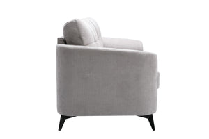 English Elm Carlotta Tufted Woven Fabric Sofa with Black Metal Legs for Modern Living Rooms B2749S00142