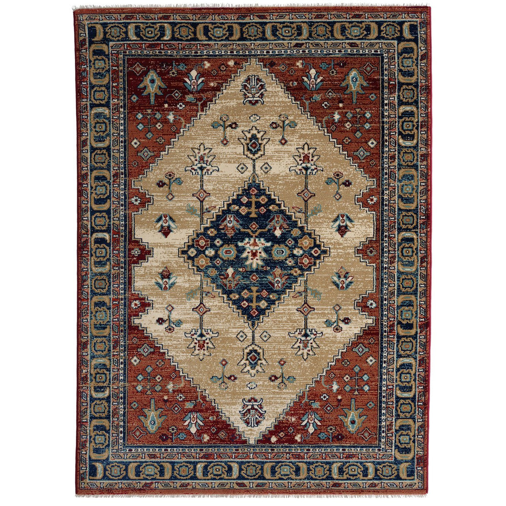 Capel Rugs Jules-serapi Timeless Area Rug - Elevate Your Space With Stylish, Durable, And Easy Care Design Rust, Gold 100% Olefin 3464rs06070908775